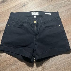 Frame black jeans la cutoff